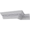 Ekena Millwork 3 3/8"H x 3 3/8"P x 4 3/4"F x 94 1/2"L Versailles Crown Moulding MLD03X03X05VE - alternate 7